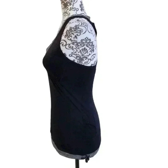 Lululemon Run: Personal Best Tank Top Women's 4 Black Static Run Active Vintage - Picture 4 of 9